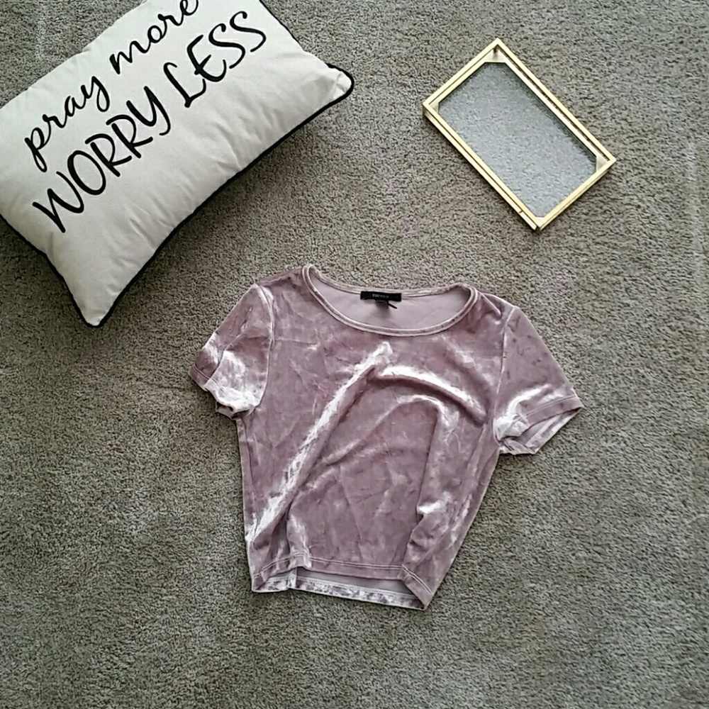 Super trendy velvety croptop