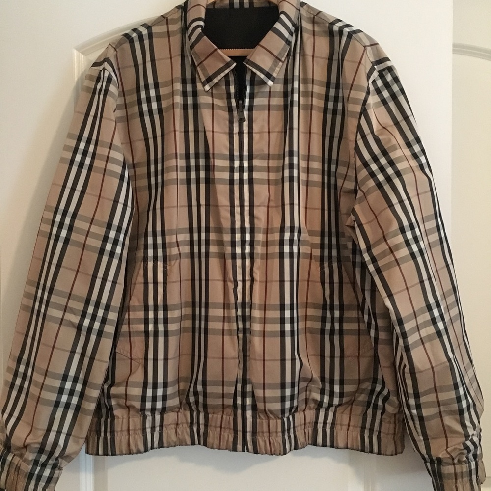 Men's authentic Burberry reversible  jacket.