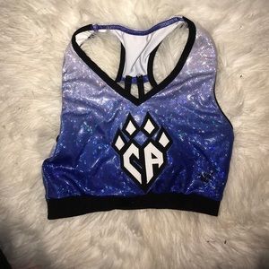 Cheer athletics sports bra