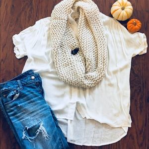Boho White Tee