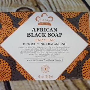 2 bars of Nubian African Black Soap   NEW!