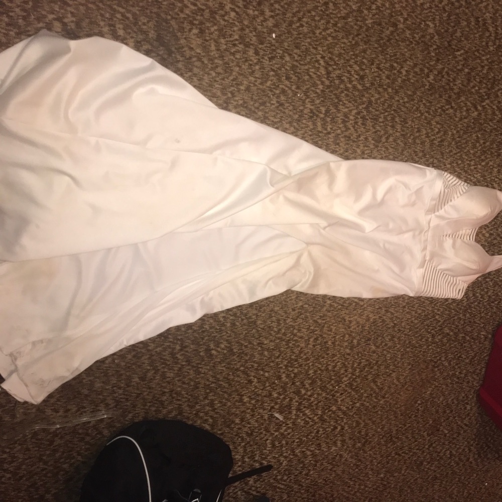 All white prom dress size 16