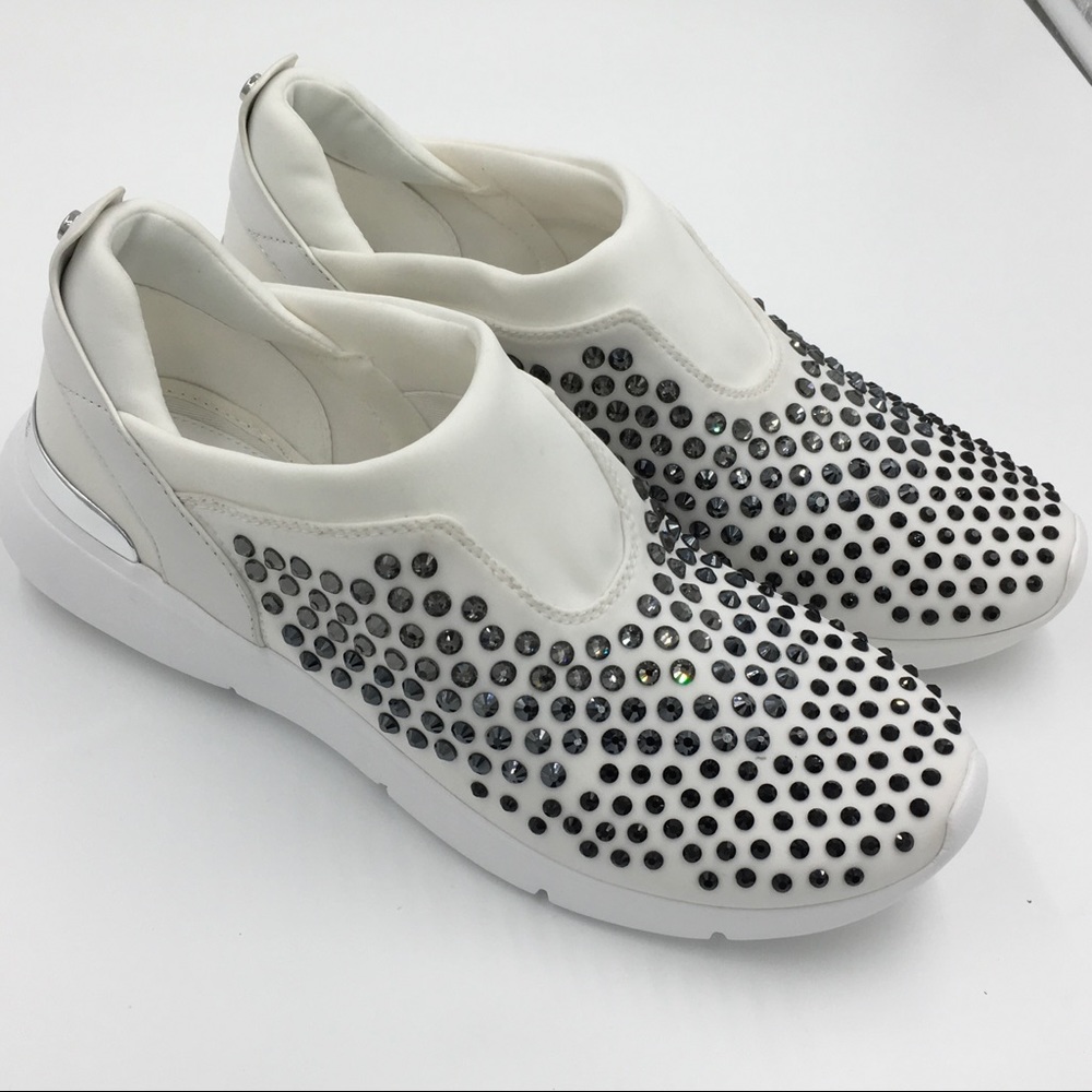 Michael Kors embellished slip on sneakers