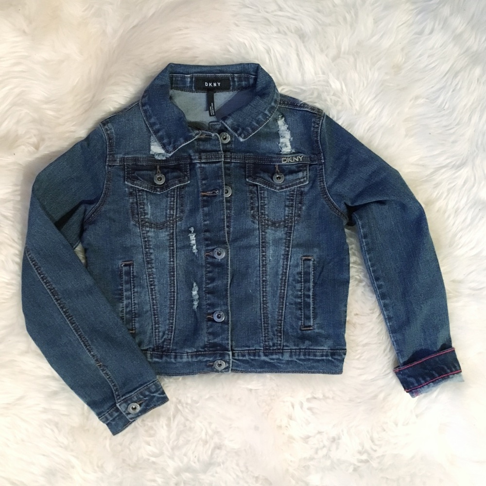 DKNY Girls Denim Jean Jacket