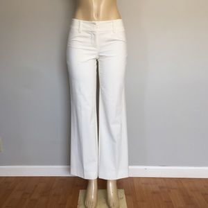 TRINA TURK Wide Legs Dress Pants Off White Ivory
