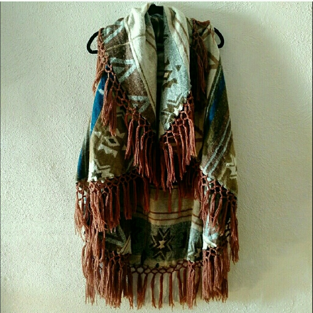 Ikat fringe wrap