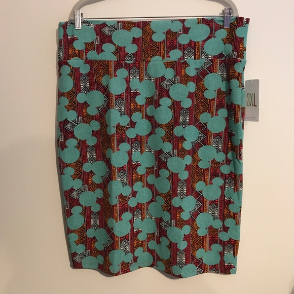 LuLaRoe Dresses & Skirts - ➕ HTF NWT Teal Mickey Disney-LuLaRoe 3X Cassie