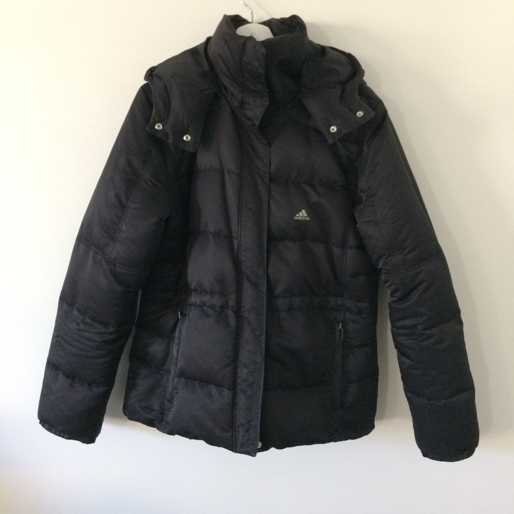 Adidas Black Down Coat Size L