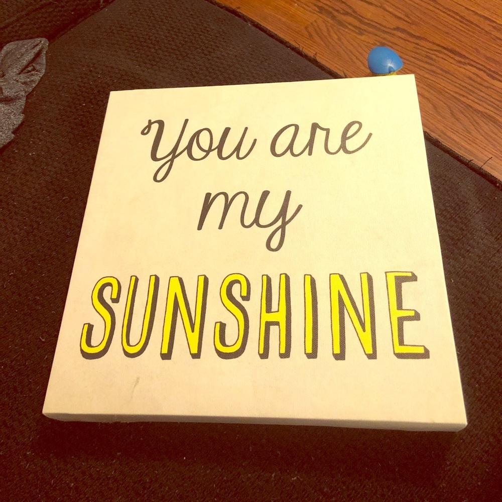 You are my sunshine wall art