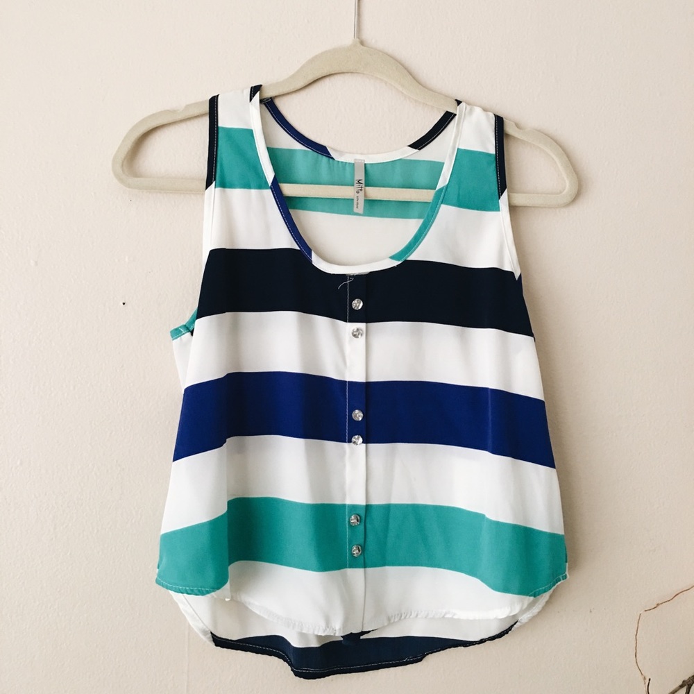 Striped tank top S