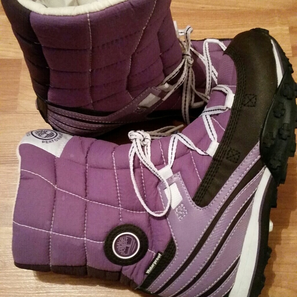 Purple timberlands size 6m