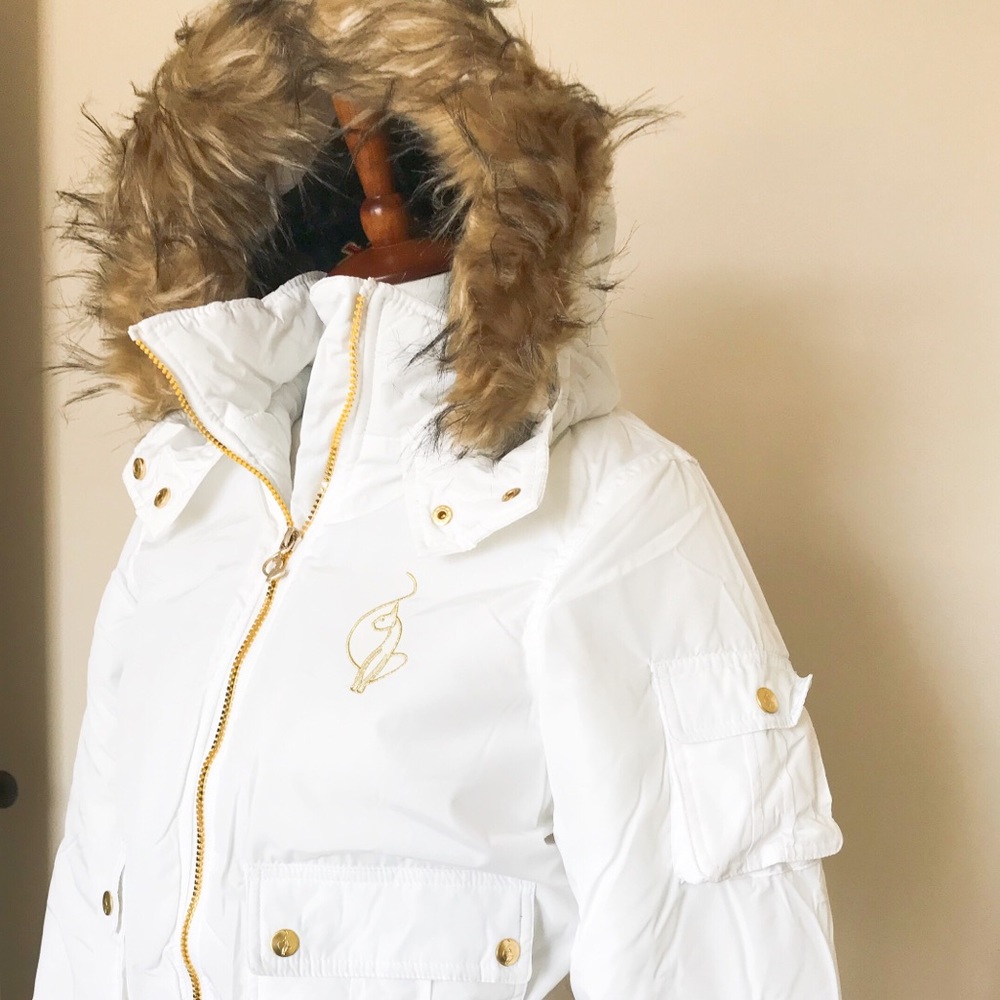 Last one Sz L 🌹Baby Phat white puffer jacket - Picture 2 of 8