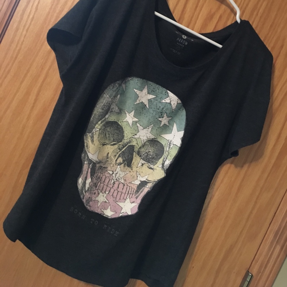 Born to Ride Skull Top