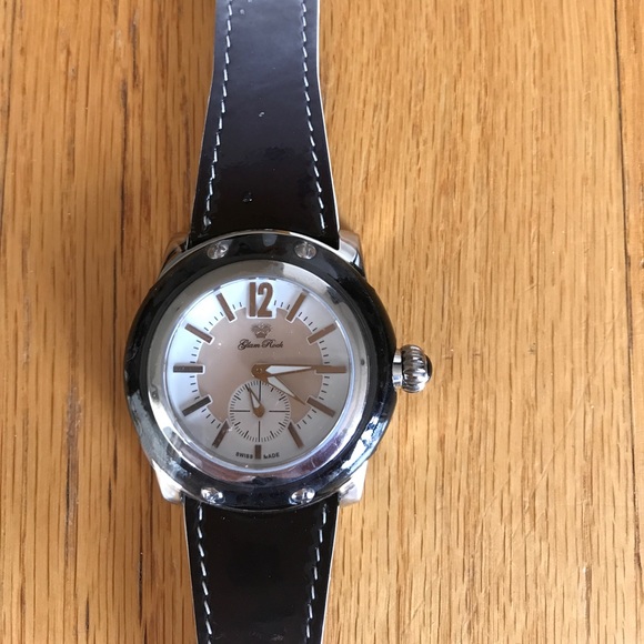 Glam Rock Miami Collection Patent Leather Watch