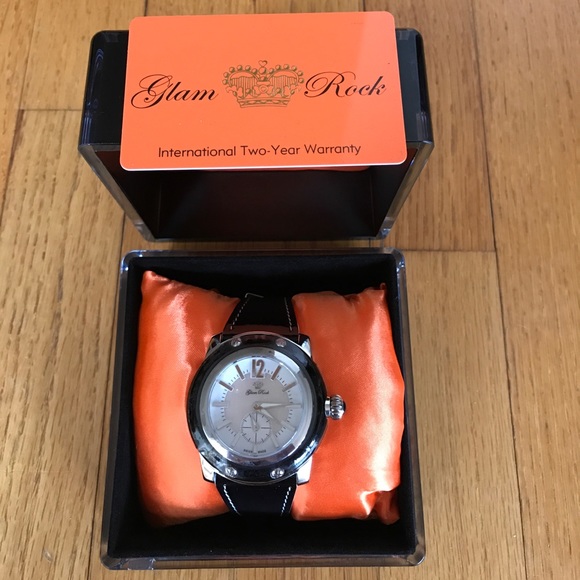 Glam Rock Miami Collection Patent Leather Watch main image 5