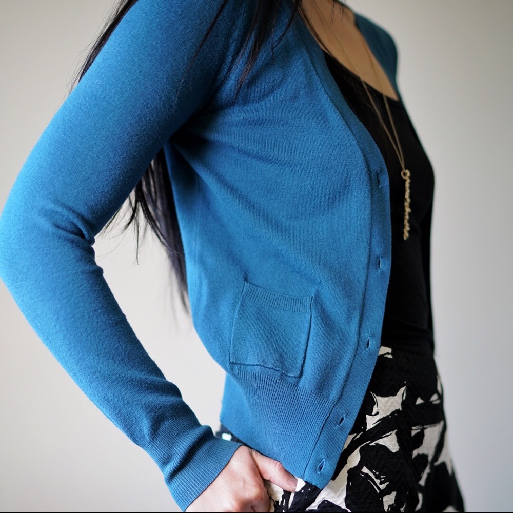 Mango Blue Cardigan