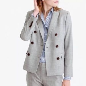 J. Crew Tall Double-Breasted Super 120s Blazer
