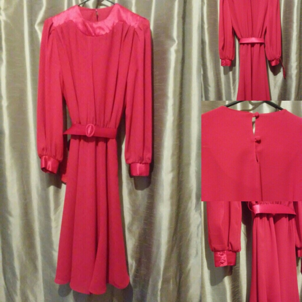 Vintage 70s/80s Red cocktail dress