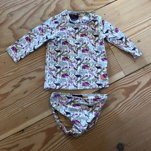 Liberty for crewcuts Rash guard and swim bloomers
