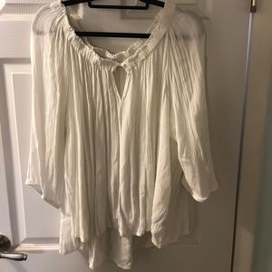 Victoria secret white flowy top size xl