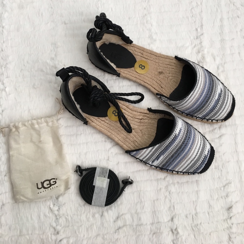 Ugg striped espadrilles! NWOT!