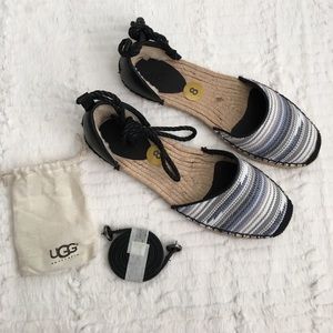 Ugg striped espadrilles! NWOT!