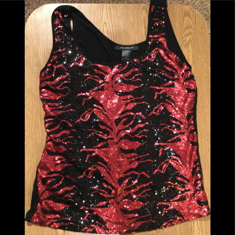 Ashley Stewart Sequin Top