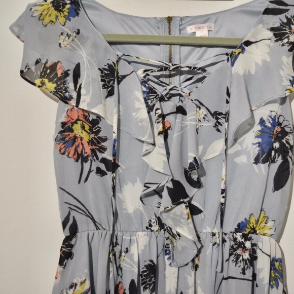 XHILARATION Blue Floral Dress - Picture 2 of 5