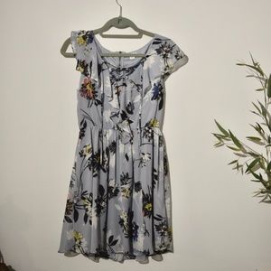 XHILARATION Blue Floral Dress