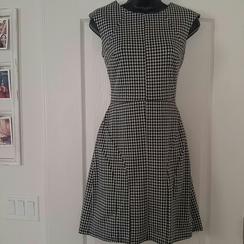 Houndstooth Sheath Dress