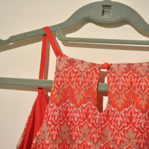 Red Patterned Dress - Picture 3 of 4