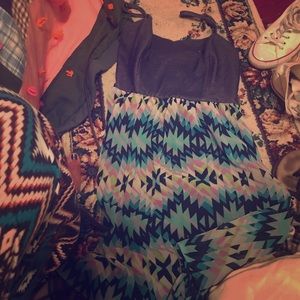 Short multicolor dress