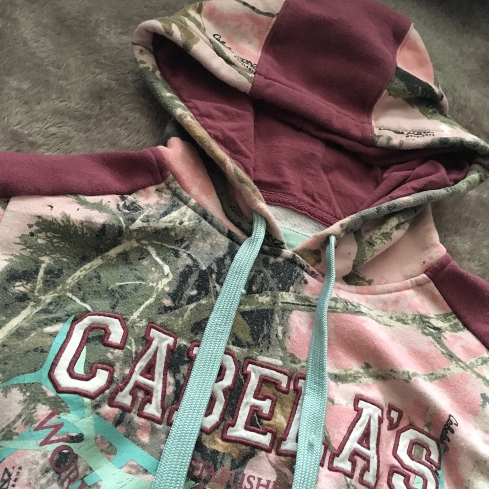 Cabela’s pink camo hoodie