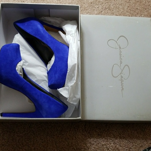 Jessica Simpson Pumps French Blue Size 5.5 - Picture 2 of 5