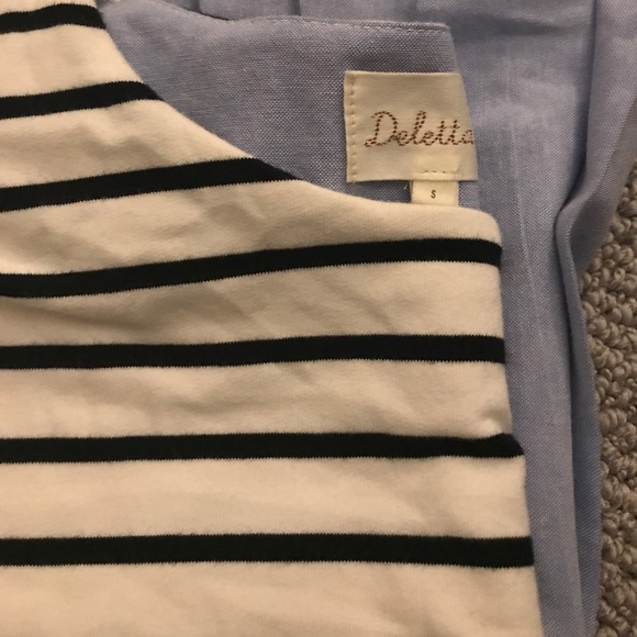 Antropologie striped shirt/pleats at the bottom. - Picture 2 of 3