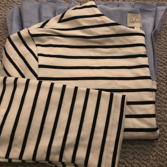 Antropologie striped shirt/pleats at the bottom. - Picture 3 of 3