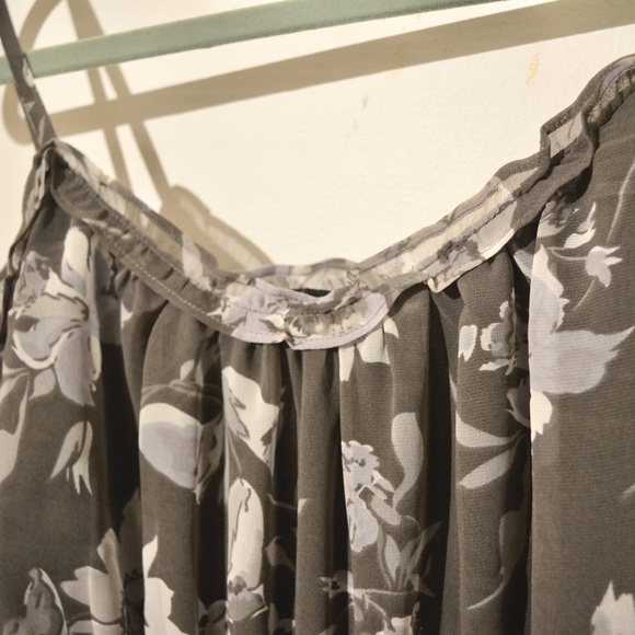 Gray Floral Dress - Picture 3 of 3