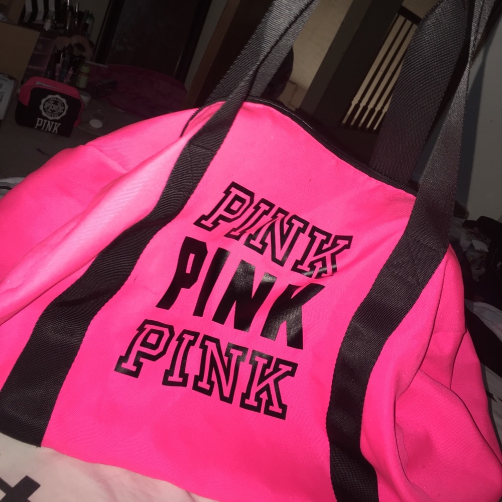 PINK by vs duffle bag