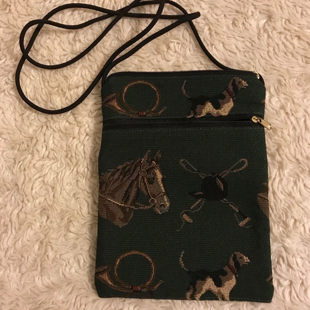 Janine King Crossbody with Olde English Theme