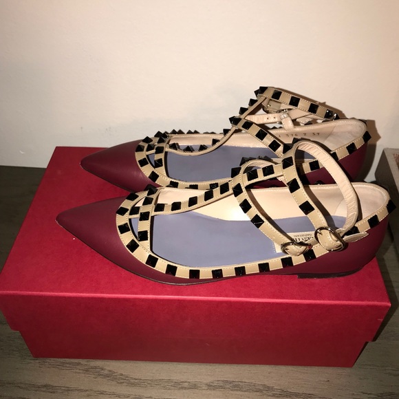 Valentino Garavani Rockstud Ballerina Flat - Picture 1 of 5
