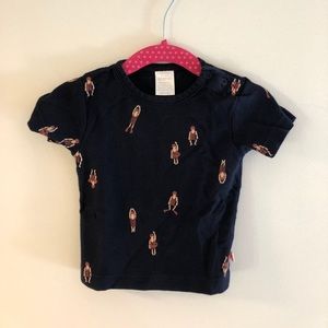 Tiny Cottons Tshirt with vintage swimmer print