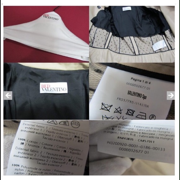 🌺HP 🌺 RED VALENTINO TULLE-COVERED TRENCH COAT - Picture 6 of 8