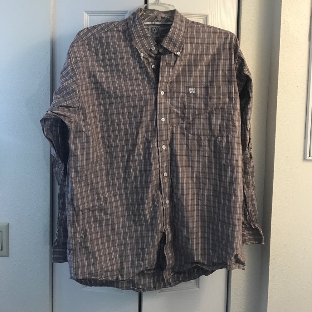 Cinch long sleeve western shirt.