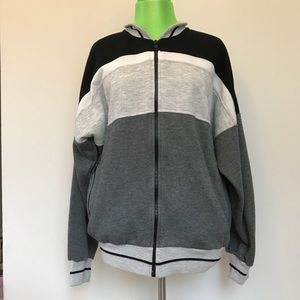 Vintage Dior track jacket colorblock Grey Black