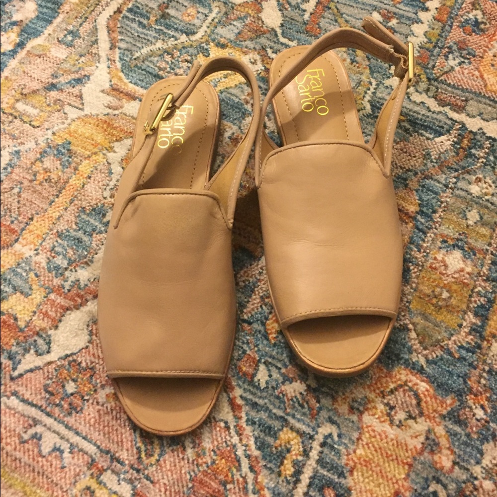 Franco Sarto Nude Slide-On Flats