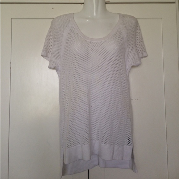 RAG & BONE Netted Short Sleeve Tee - Picture 1 of 5