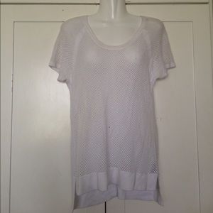 RAG & BONE Netted Short Sleeve Tee