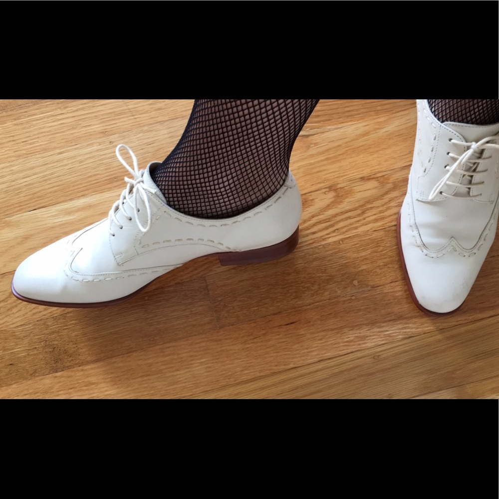 Kenneth Cole cream brogues