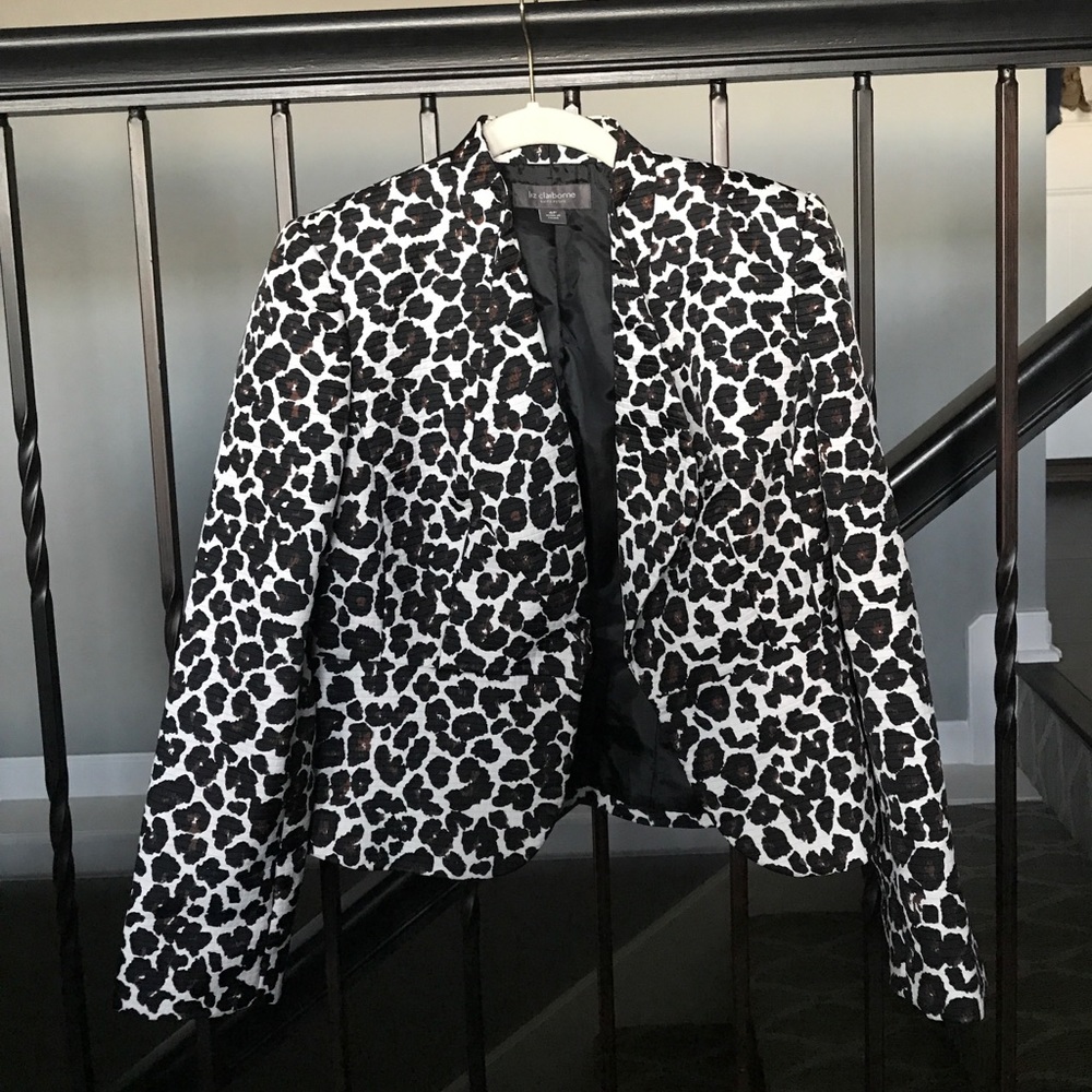 Liz Claiborne animal print blazer