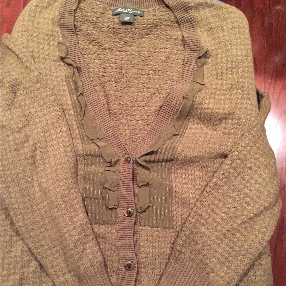 Eddie Bauer TXL green cardigan